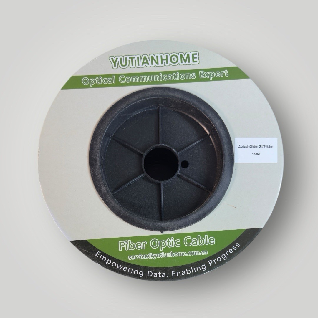 500ft/150m LC to LC Outdoor Armored Fiber Optic Cable – OD 5mm Industrial TPU