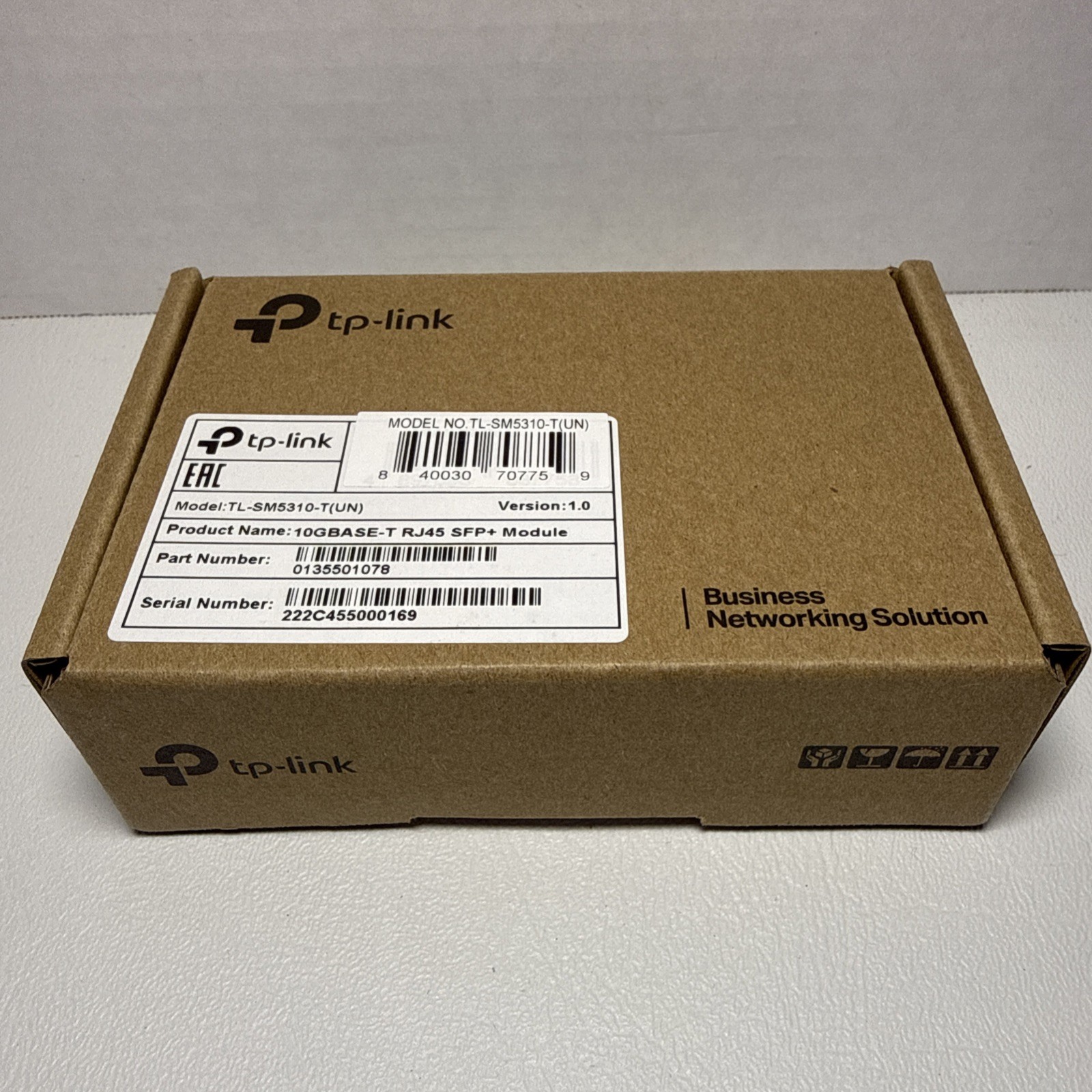 TP-LINK TL-SM5310-T Omada 10G BASE-T RJ45 SFP+ Module