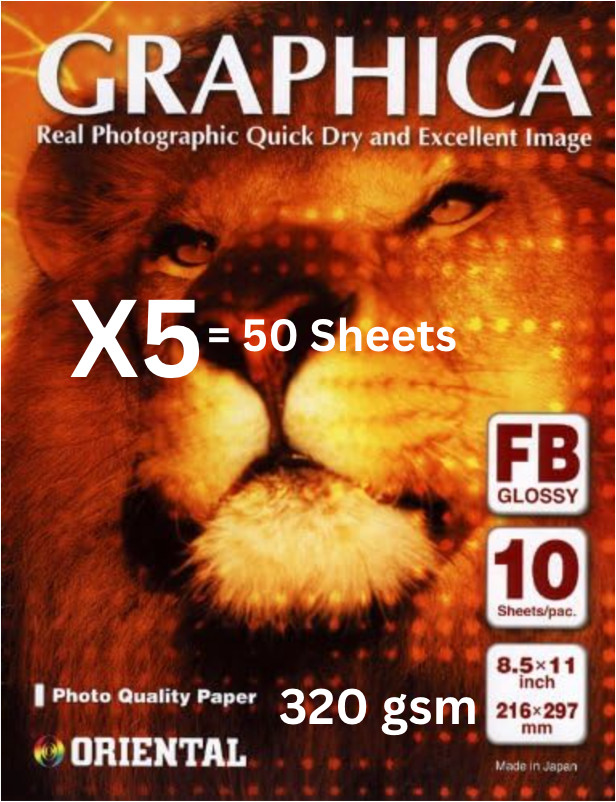 Orintal Japan Graphica Double Wright Fiber Based 320 gsm 8.5×11-50
