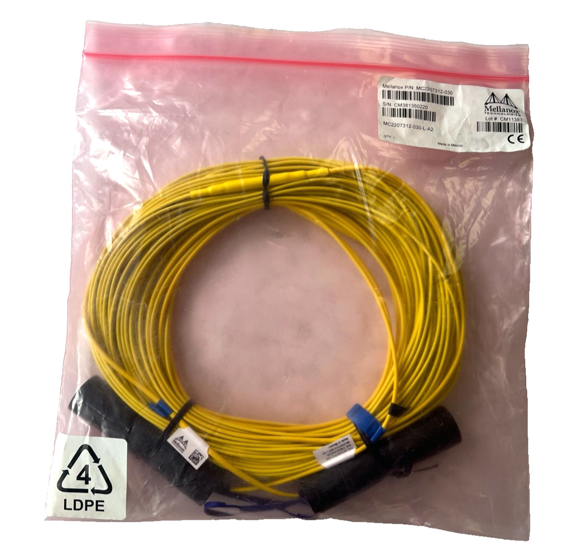 Mellanox MC2207312-030 30m Active Fiber Cable 56Gb/s QSFP