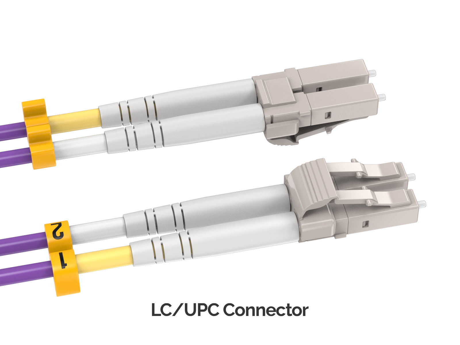 40m OM4 LC to LC UPC Duplex Corning Fiber Optic Cable Multimode 50/125 OFNR R…