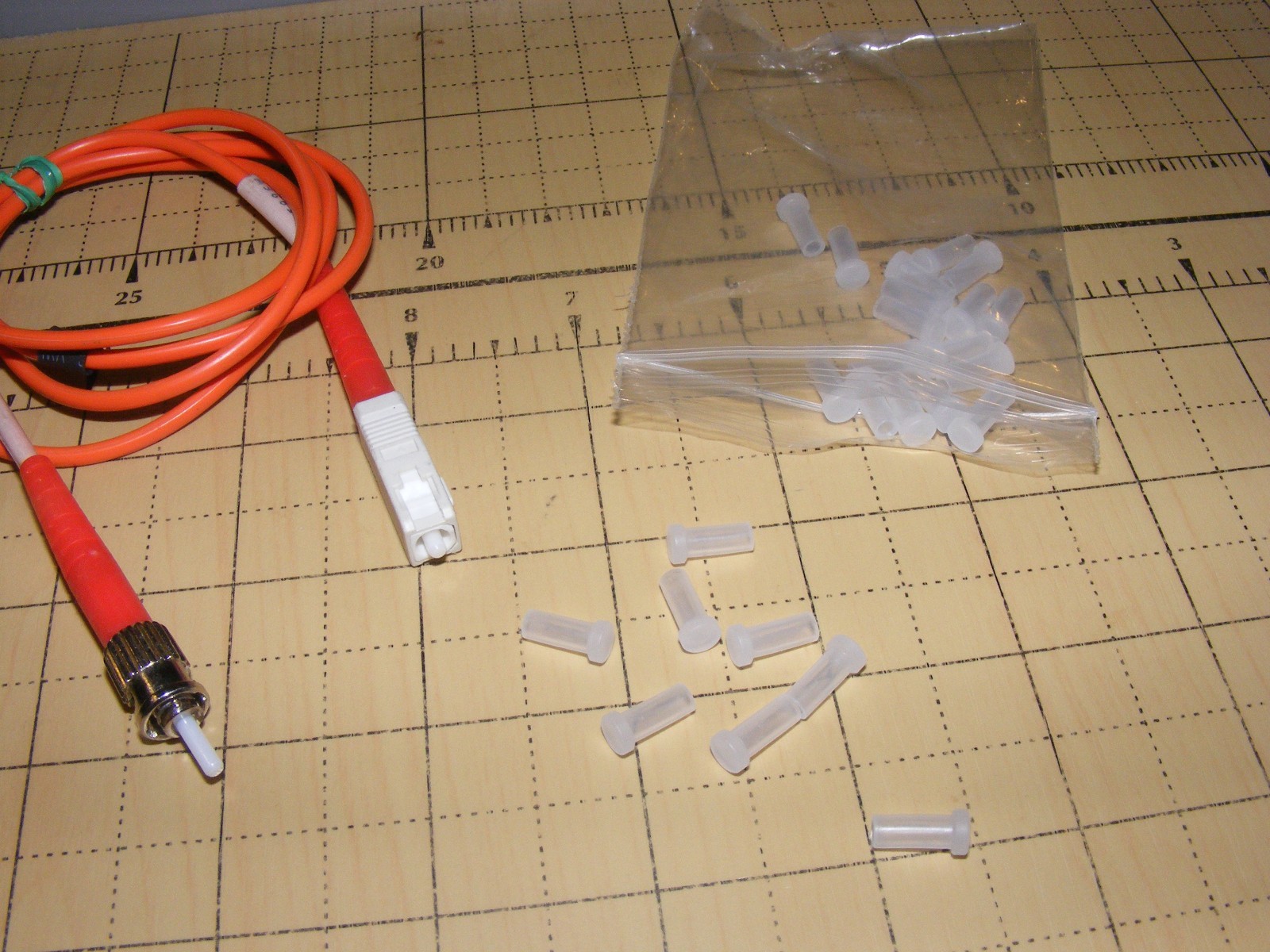 fiber optic lc sc st fc dust cap cover protector cable jumper patch cord kit lot