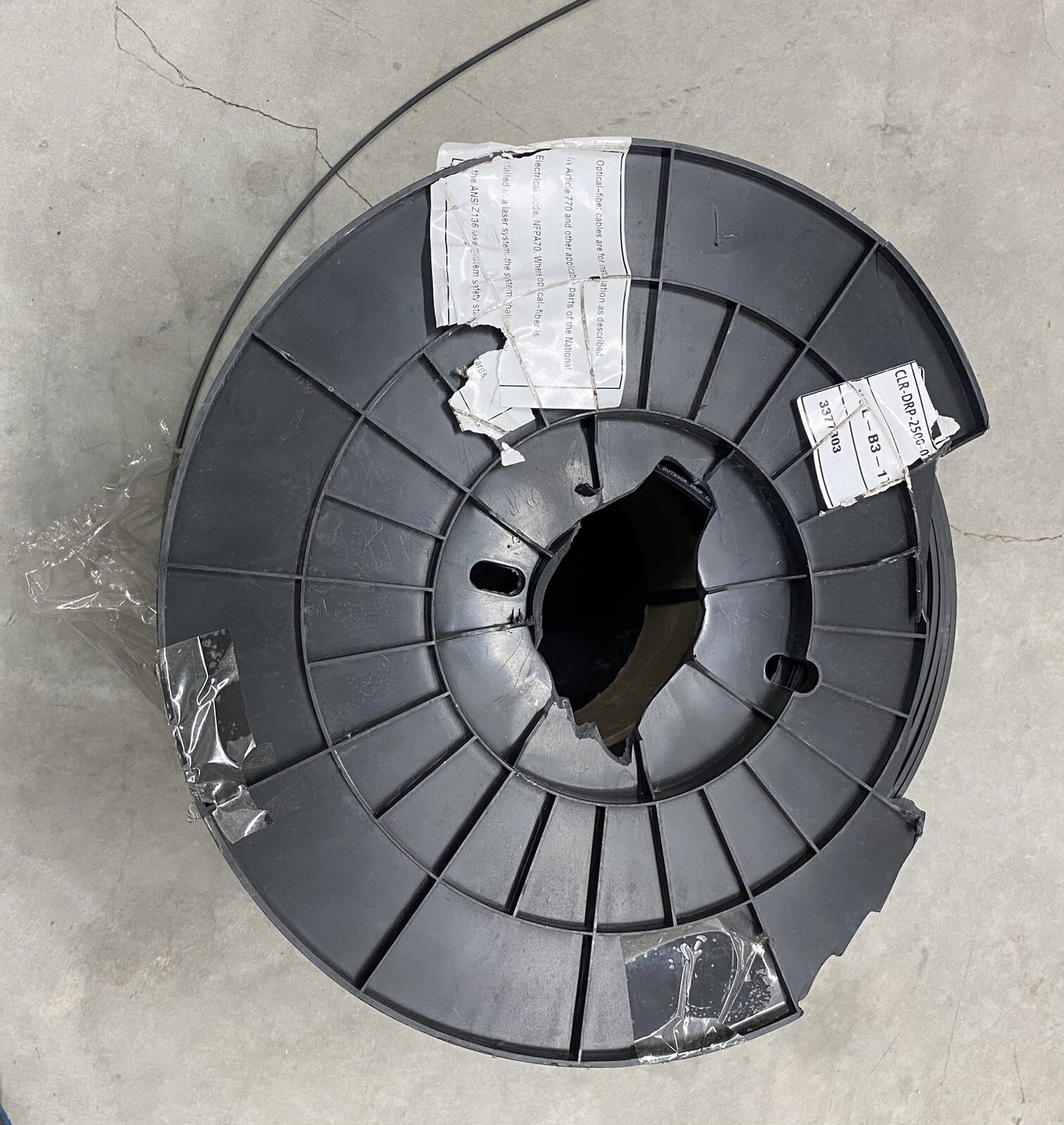 CORNING OPTICAL DROP FIBER CLEAR 2500FT SPOOL