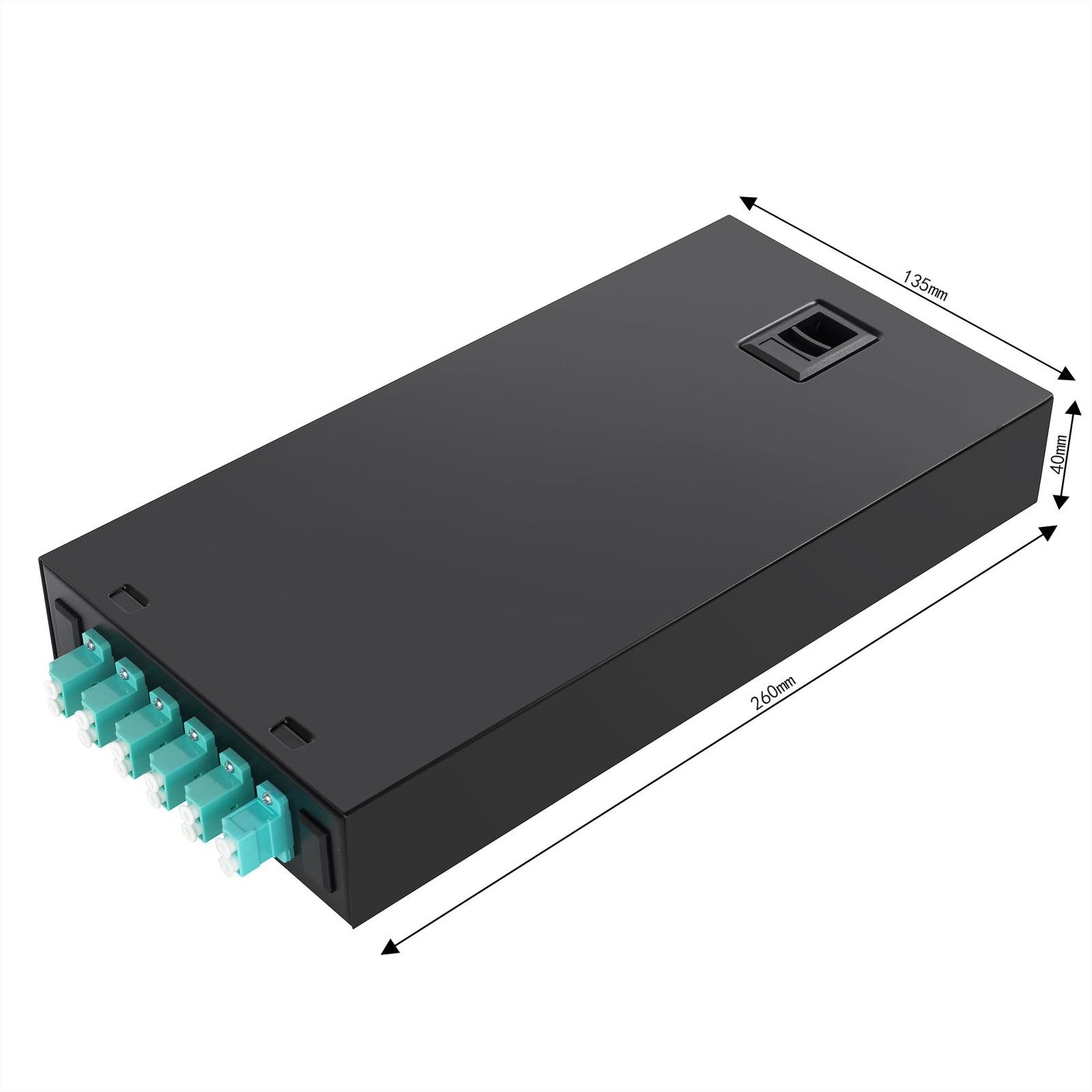 Optic Fiber Termination Box 6 Ports LC Multimode 12 Cores Wall Enclosure