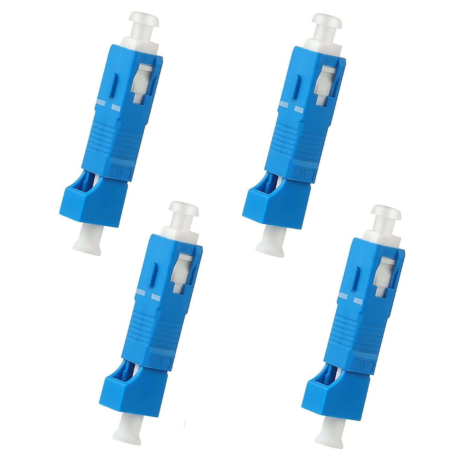 4 Pack Singlemode SC/UPC Male to LC/UPC Female Adapter Fiber Optic Connector …