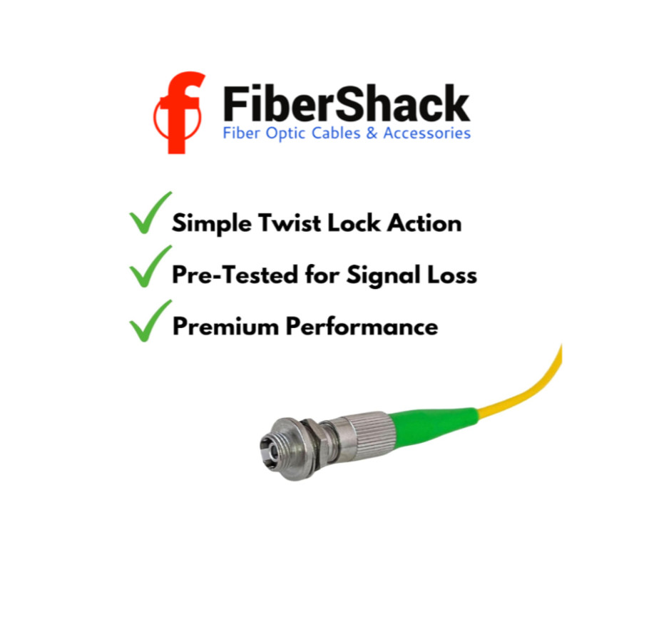 FC/APC Fiber Optic Couplers for FC/APC Fiber Connectors – 10 Pack