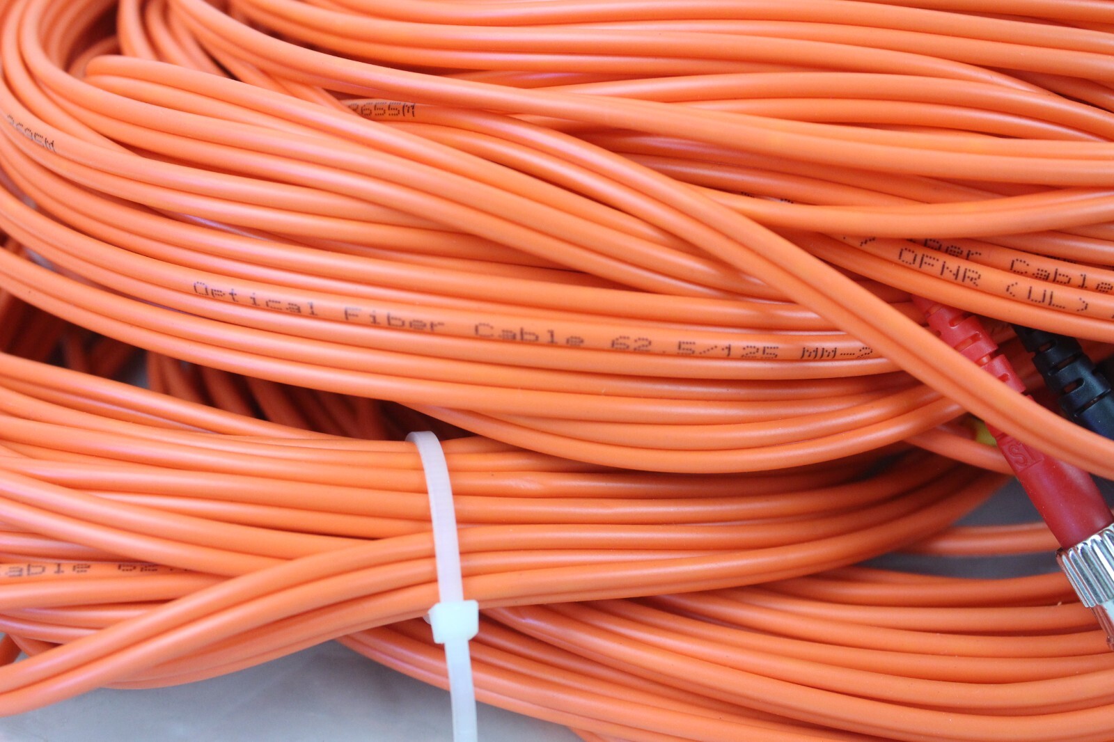 5 New Opitcal Duplex 62.5/125 Red Black Multimode Fiber Patch Cable Orange Optic