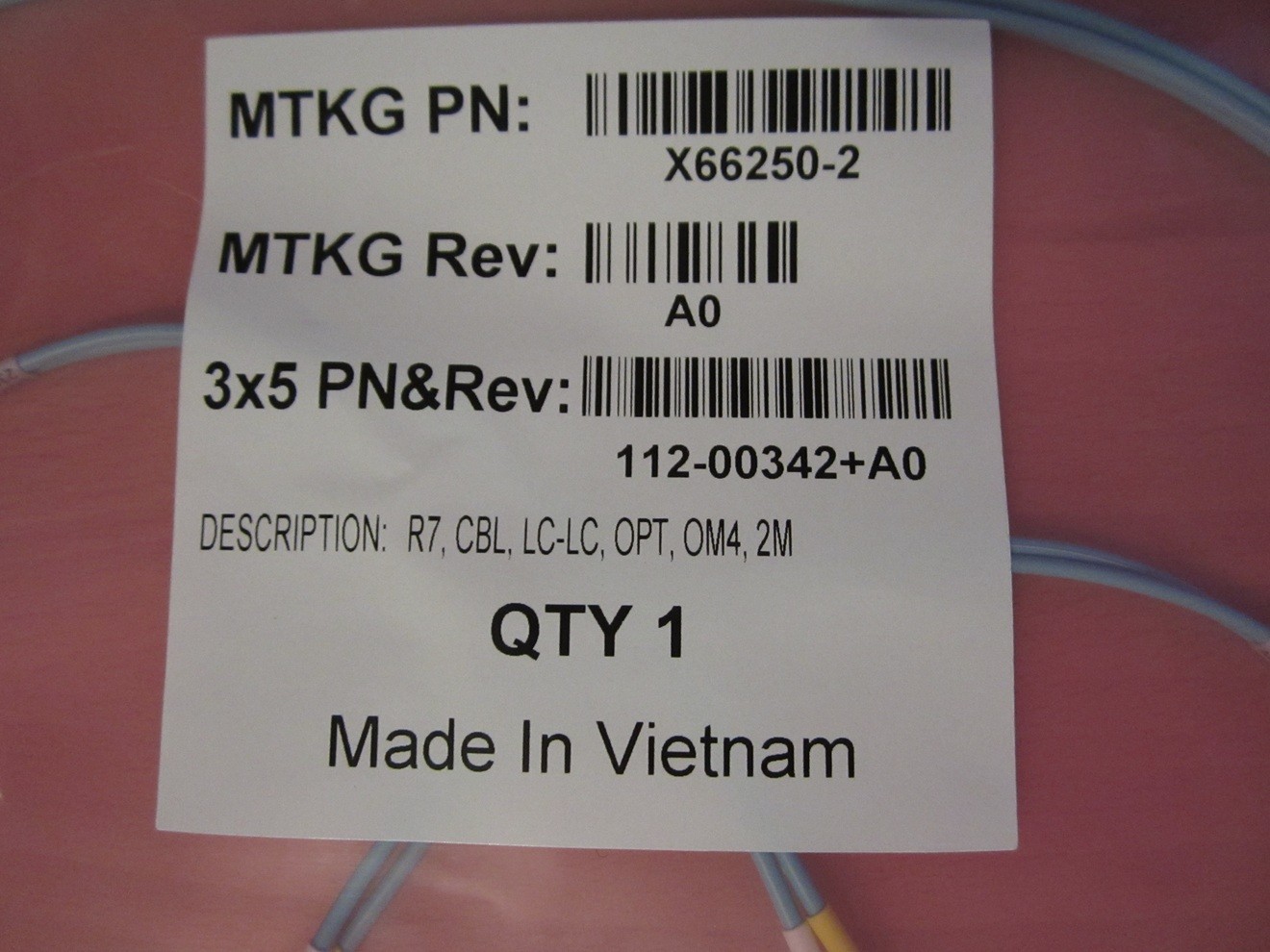 2M Multimode Duplex OM4 LSZH LC-LC Fiber Patch Cable NEW
