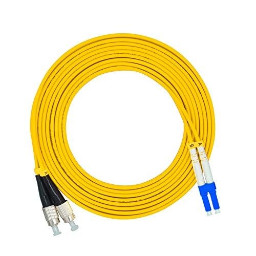 1Meter 3ft LC To FC Duplex 9/125 Single Mode Fiber Optic Cable Jumper Patch