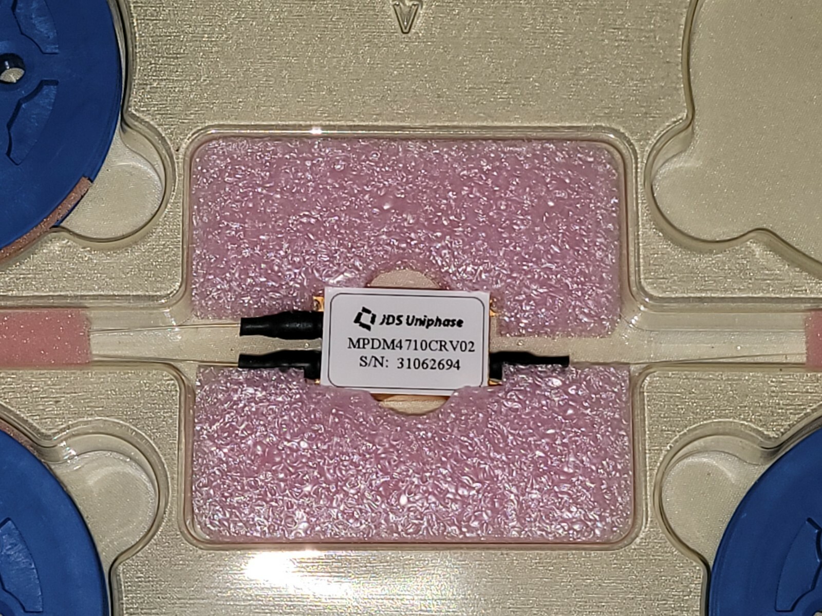 JDS Uniphase Model MPDM4710CRV02 Unit w/ Fijukura Panda PM Fiber In / SMF-28 Out