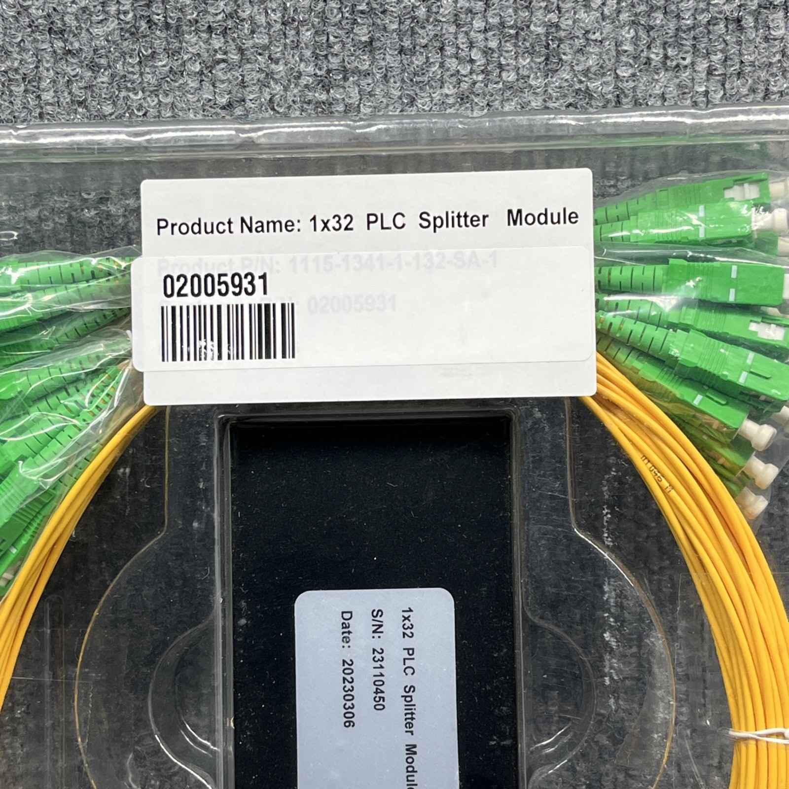 Optical Splitter Module PLC Box Type 1×32 SC/APC Fiber Optic Singlemode