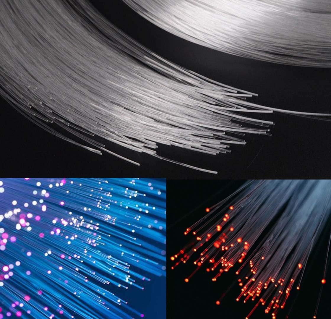 PMMA Plastic End Glow Fiber Optic Cable 0.5Mm(0.02In) 100M(328Ft)/Roll for Star