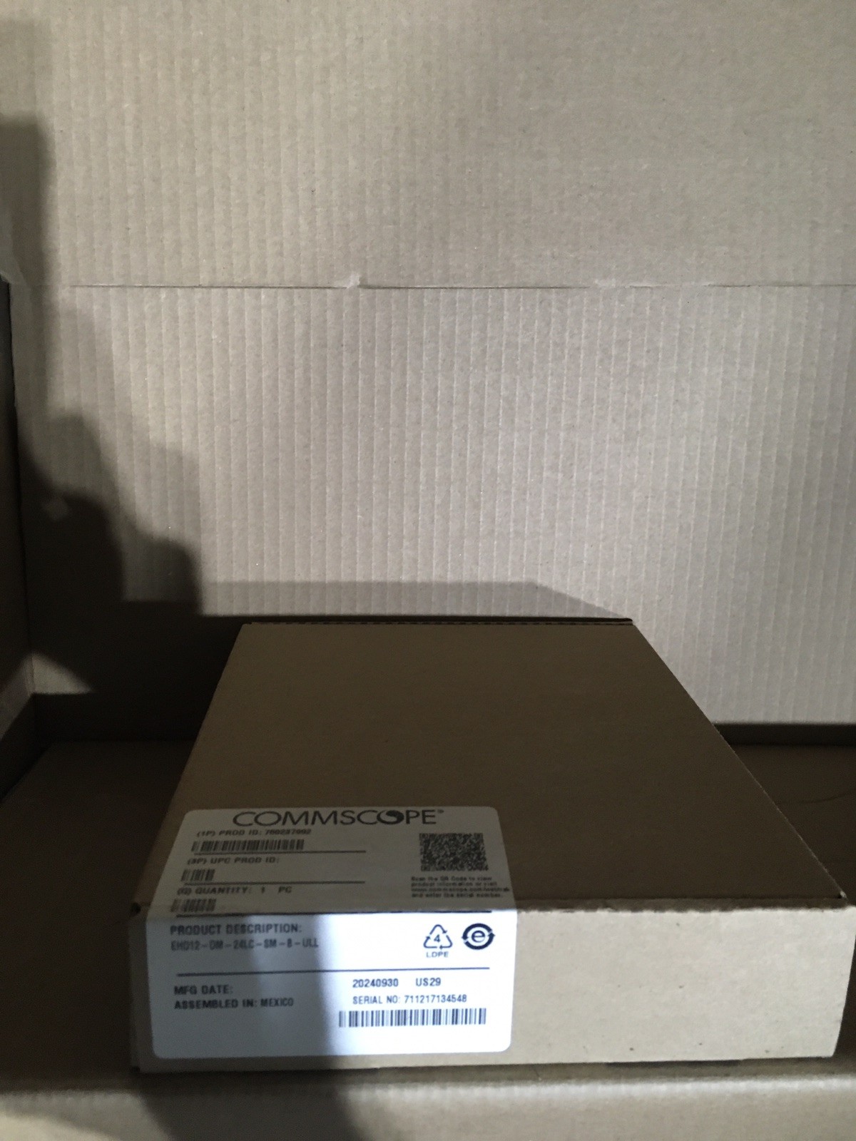 COMMSCOPE SYSTIMAX EHD12-DM-24LC-SM-ULL Cassette, 24LC/UPC OS2, Singlemode