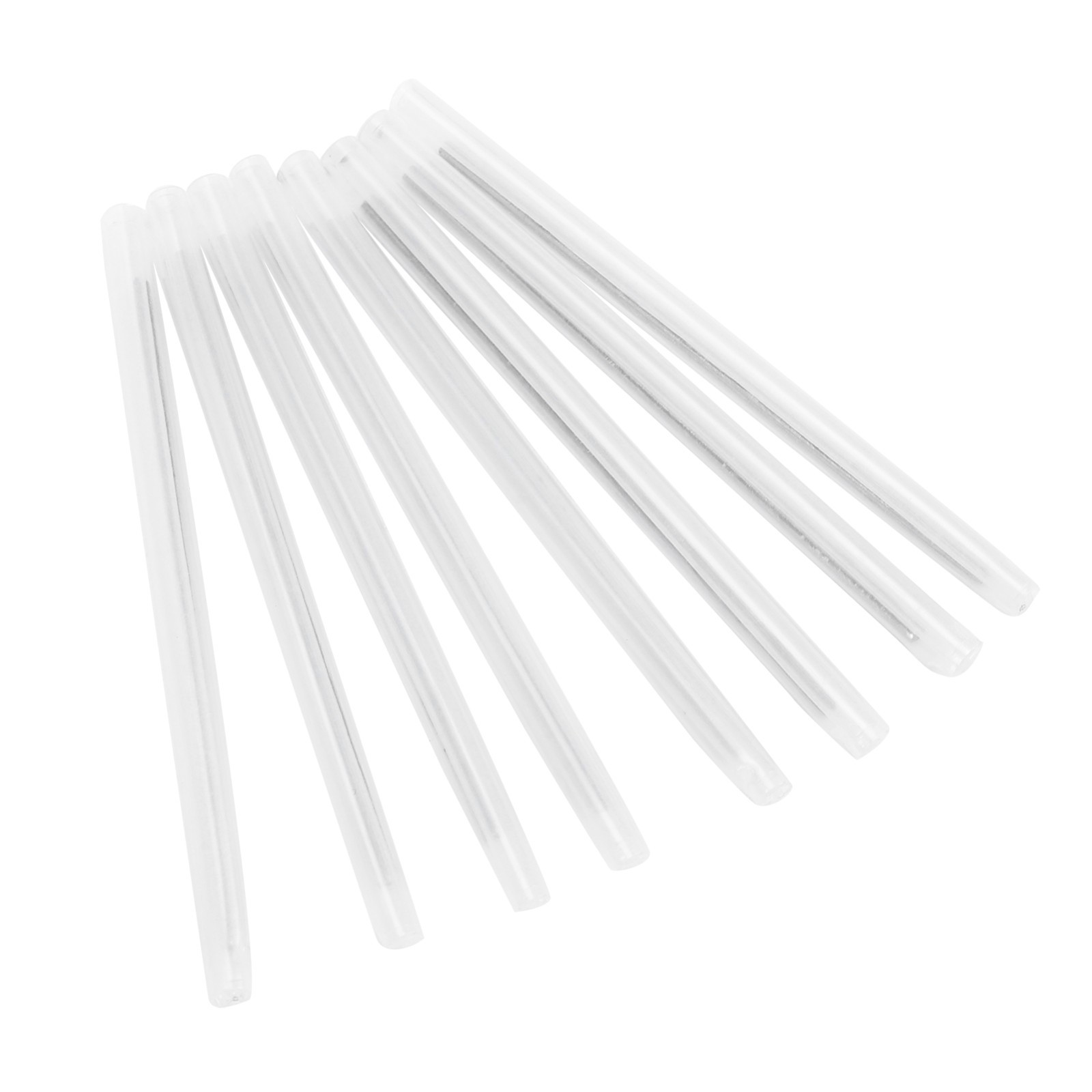 200 Pcs Fiber Optic Fusion Splice Sleeve 60mm Length PE EVA Clear Bare Fiber