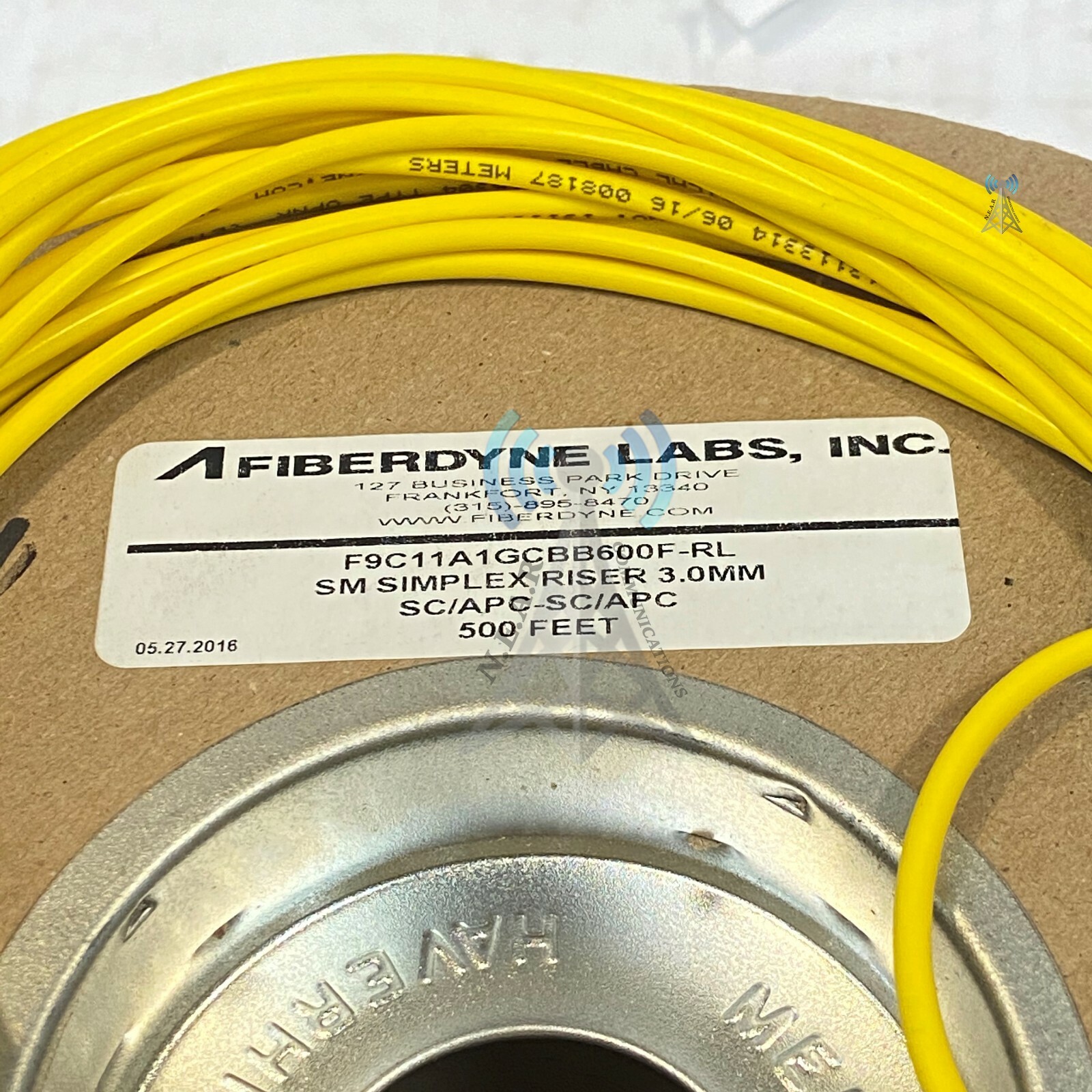 Fiberdyne Labs, F9C11A1GCBB600F-RL, SC/APC-SC/APC, 3.0mm, 500FT *RH042220