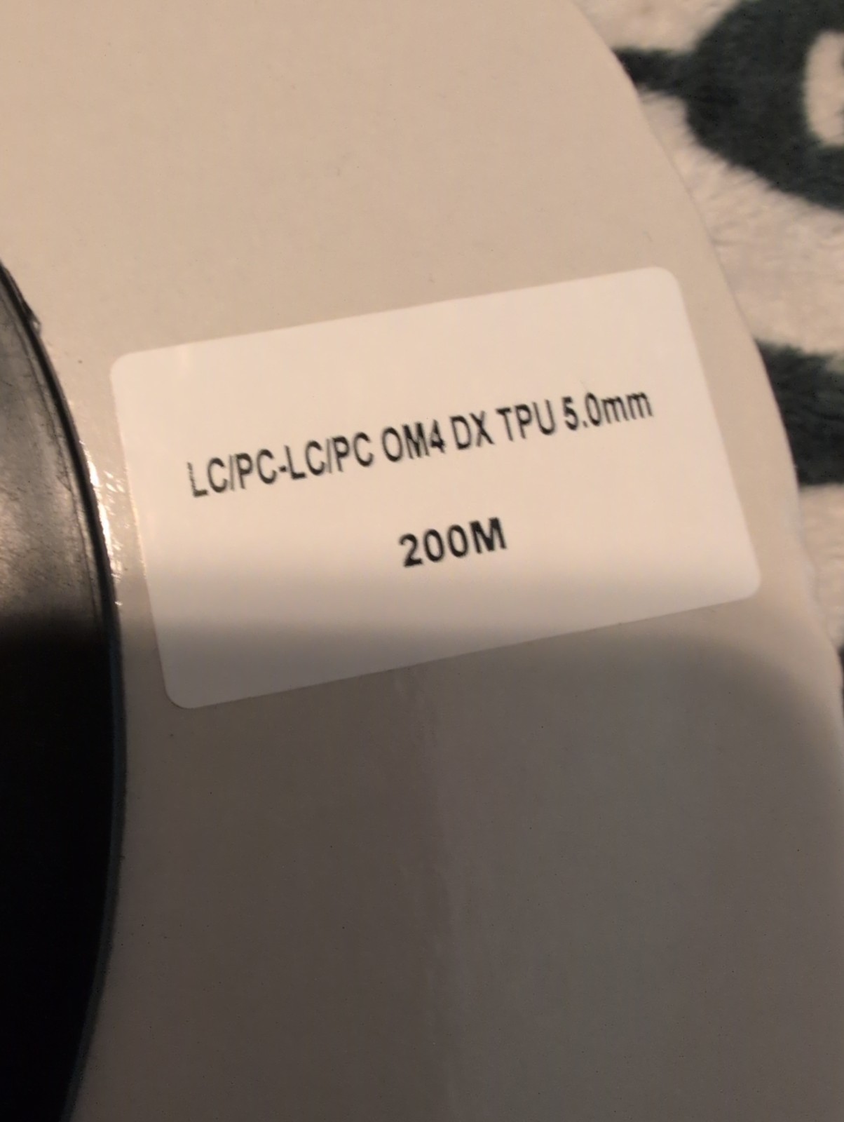 YUTIANHOME OM4 Fiber Optic Cable 200M 656ft LC/PC-LC/PC Duplex TPU 5.0mm Outdoor