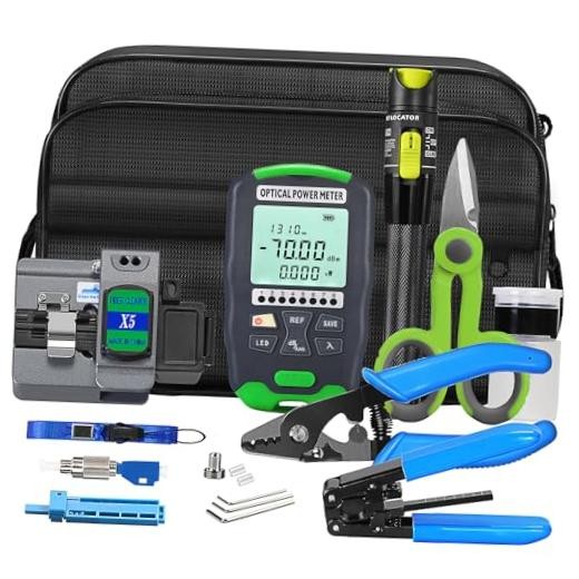 Fiber Optic Termination Tool Kit FTTH Cable Cold Welding Tool Set with X5 Grey