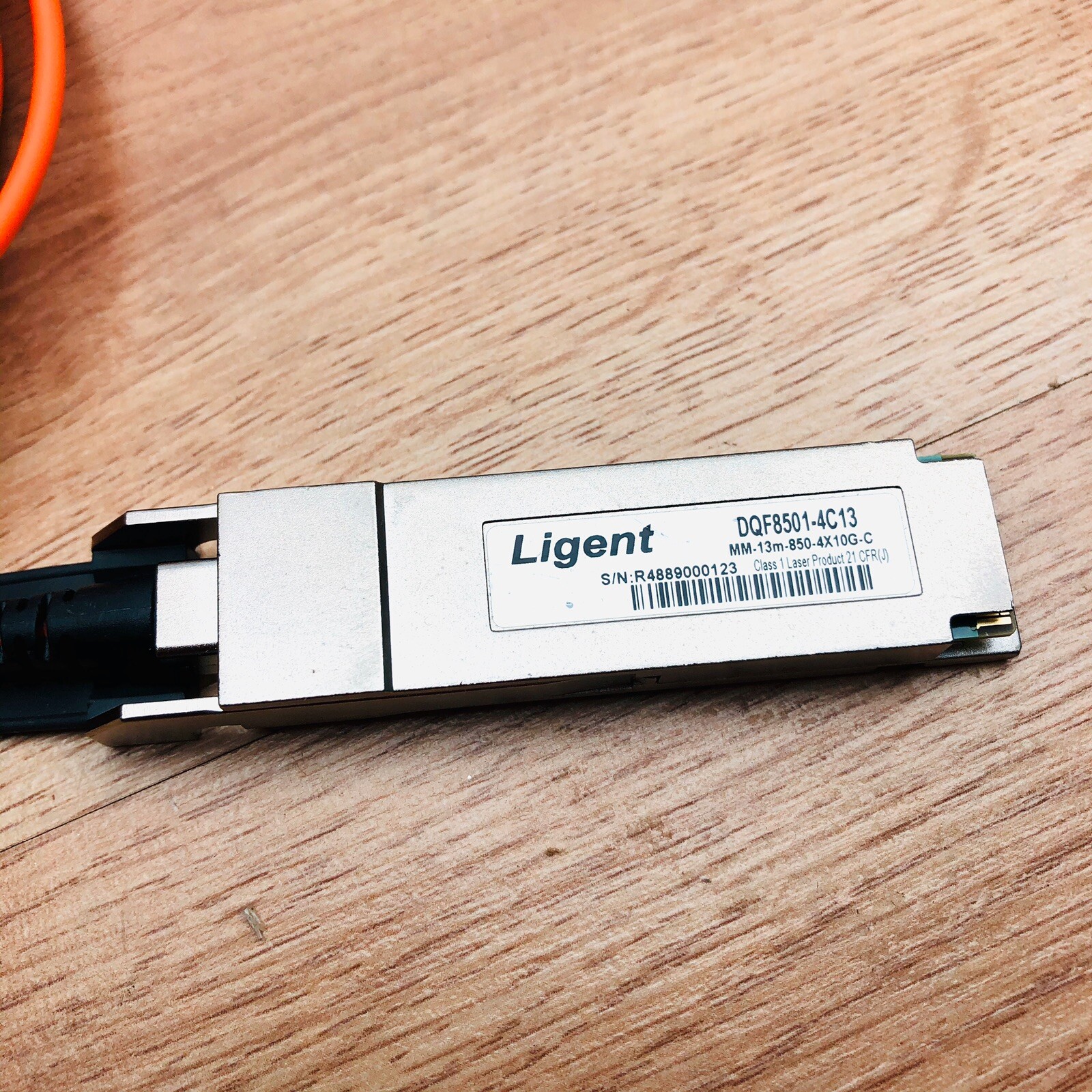 LIGENT DQF8501-4C13 MM-13M 850 4X10C-FIBER OPTIC CABLE MODULES