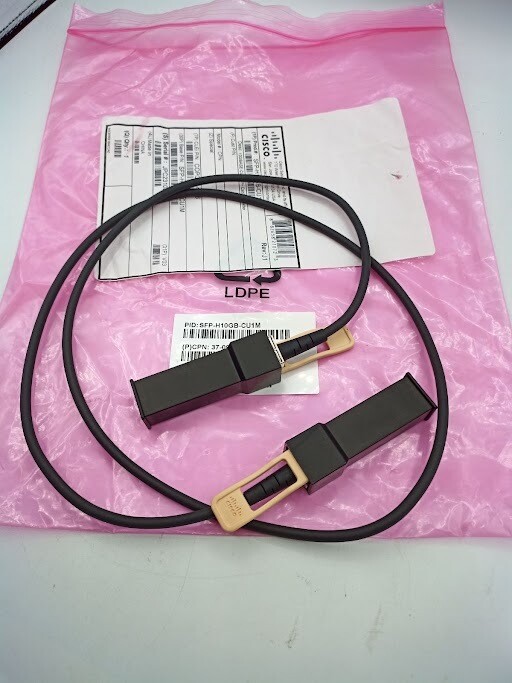 CISCO GENUINE SFP-H10GB-CU1M= – 10GBASE-CU SFP+ CABLE 1 METER COPQAA4JAB