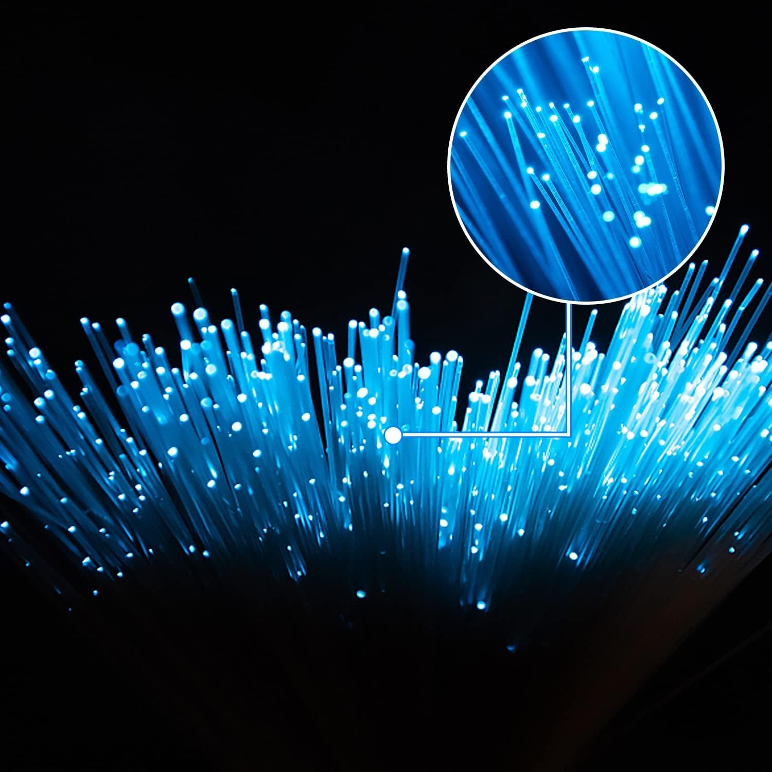Plastic 0.04in/1mm Diameter 328ft100Meter PMMA Fiber Optic Roll End Glow Cabl…