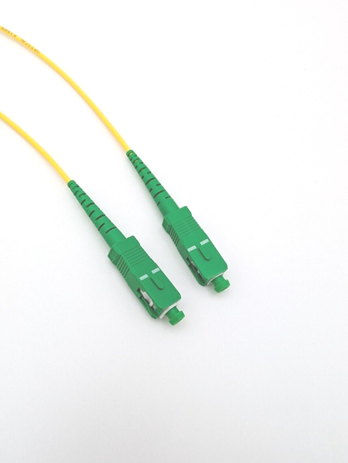 1-15m SC APC to SC APC Simplex OS2 Single-Mode Fiber Optic Patch Cable – Jumper