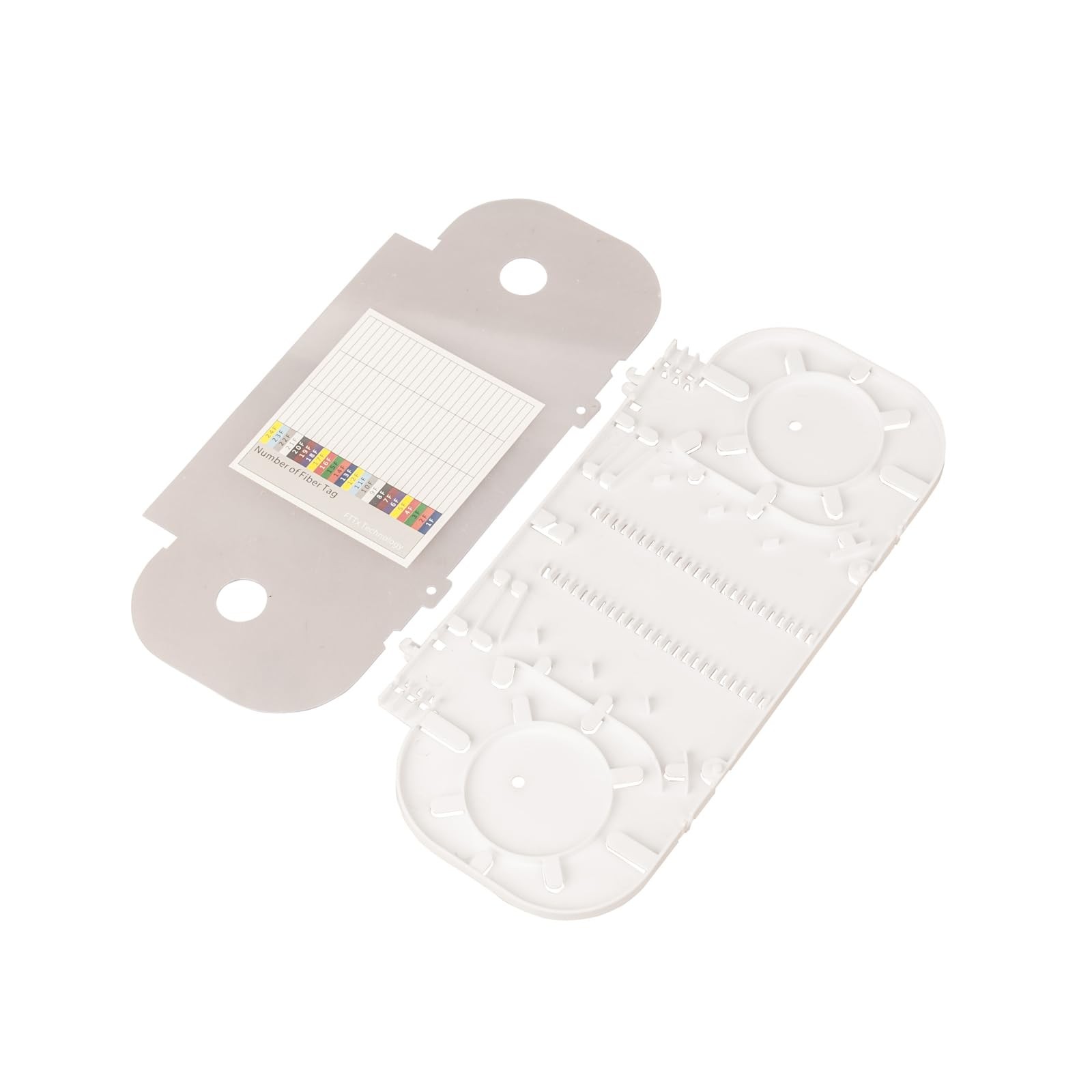 2 Pack Ultrathin 12/24 Core Splice Tray Plastic ABS Fiber Optic Cassette
