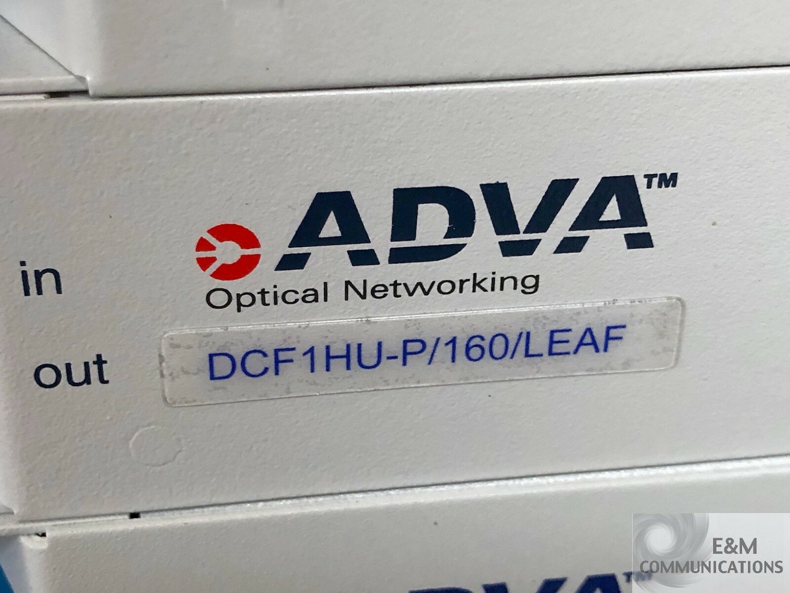 DCF1HU-P/160/LEAF ADVA FSP 3000R7 UNMANAGED COMPENSATION SHELF UNIT