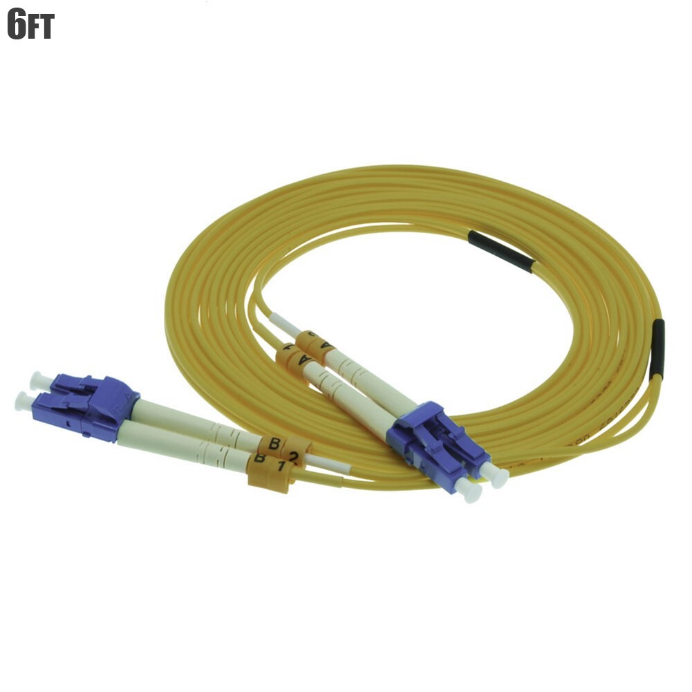 2M 6FT LC to LC Fiber Optical Optic Cable Duplex 9/125 Singlemode Network Cord