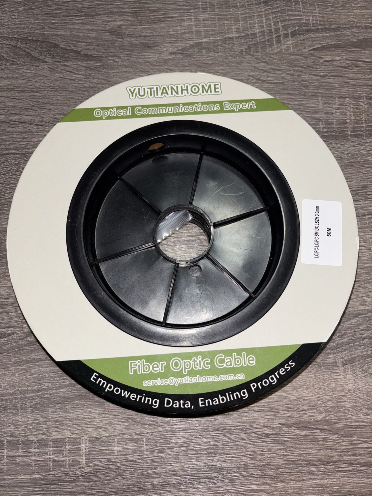Yutianhome 50M LC/PC to LC/PC SM DX LSZH 3.0mm Fiber Optic Cable