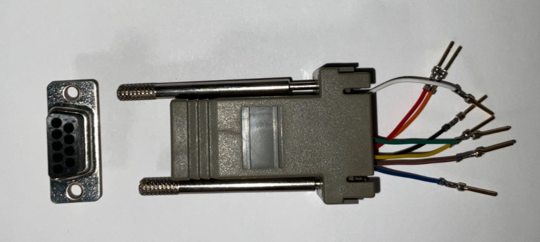 Shaxon Grey DB9-M To RJ45 Adapter Kit MA80-0945M 32-284, 5 Pieces