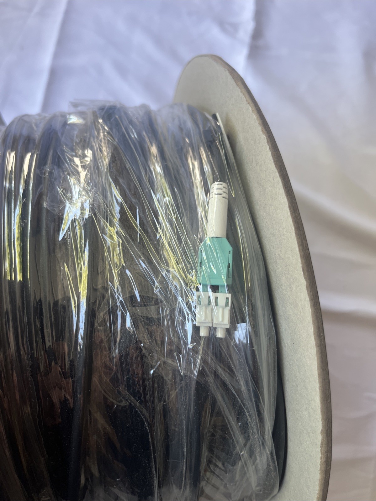 330Ft Outdoor Armored LC-LC Fiber Patch Cable, Duplex Multimode 40Gb OD-5mm