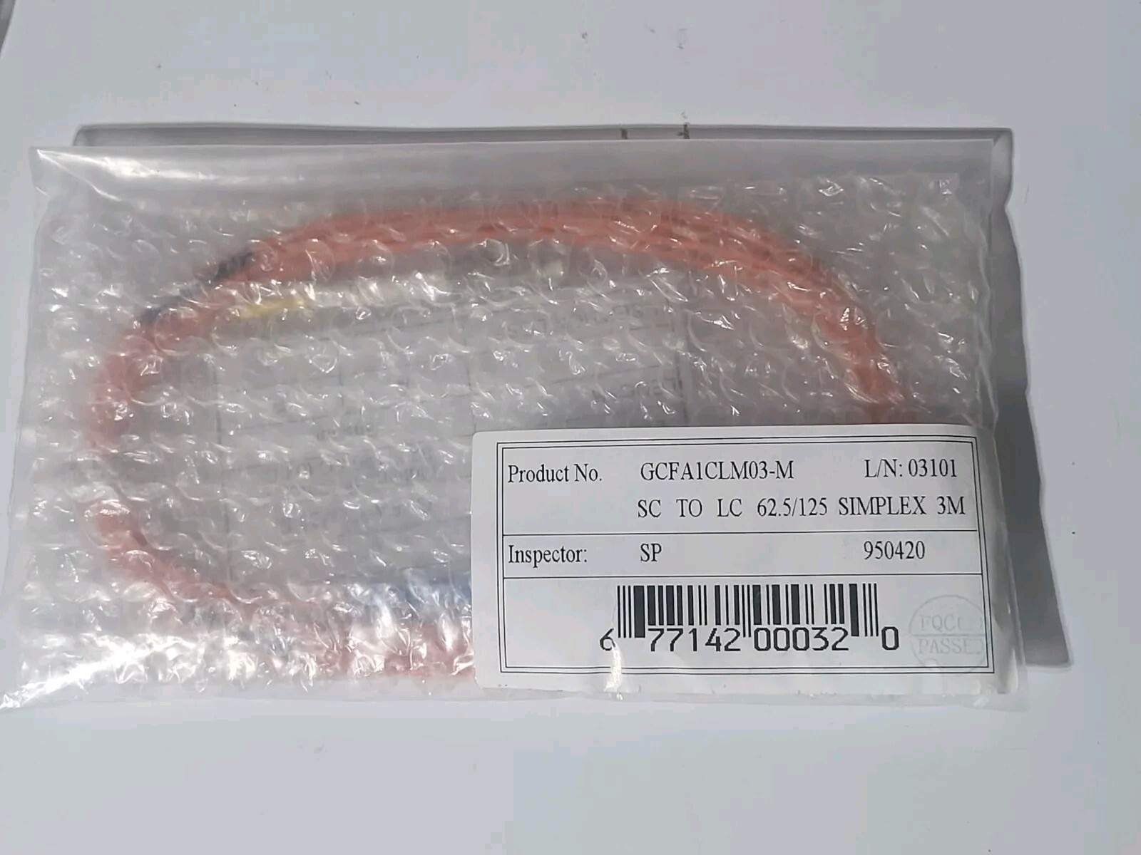 3M SC To LC MultiMode Simplex Fiber Optic Optical Patch Cable Cord