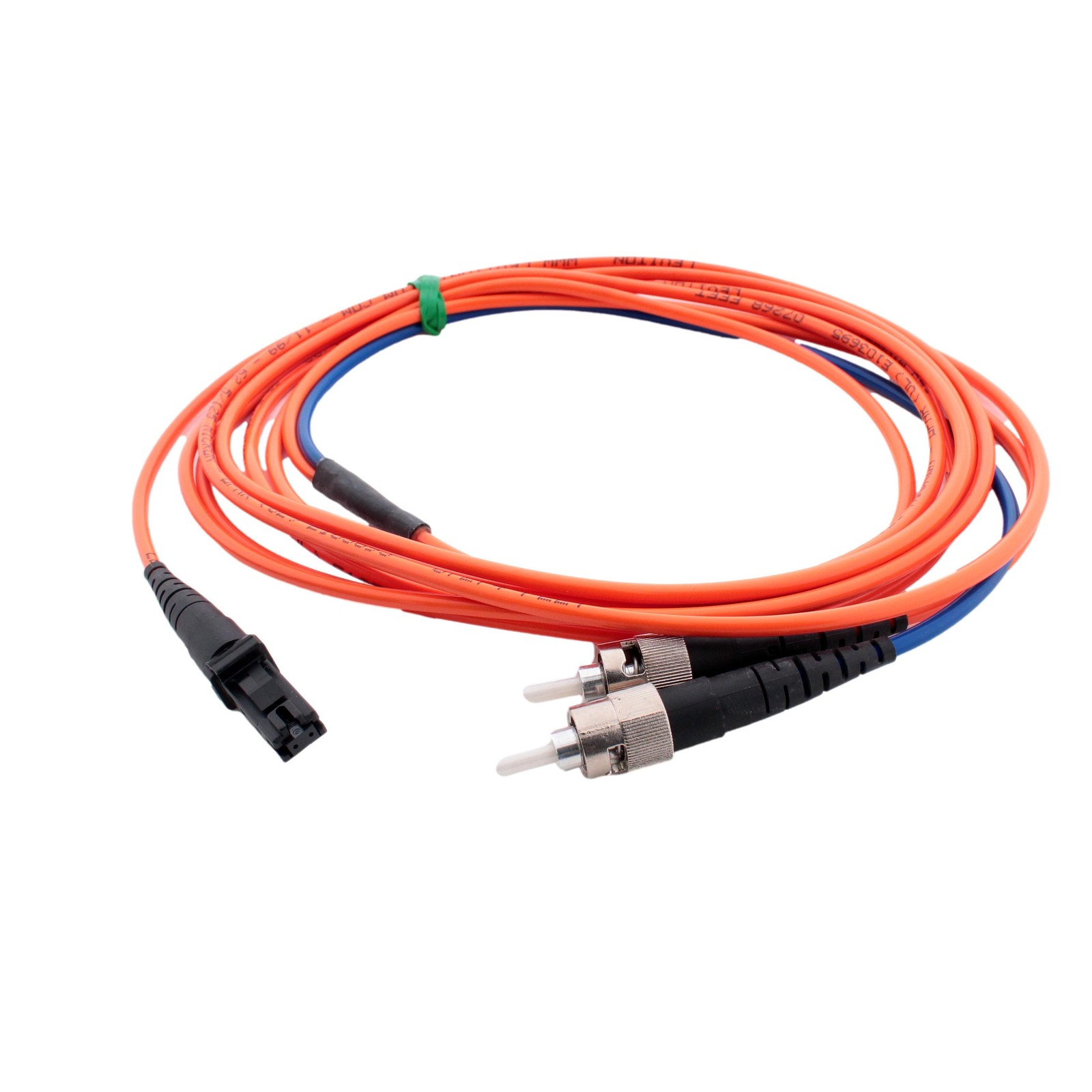 Leviton 498MT-M03 Orange 3M Fiber Optic Multi-Mode Duplex Patch Cable MT-RJ ST