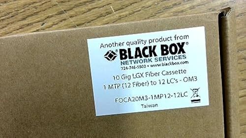 Black Box Corp. Foca20M3-1Mp12-12Lc Network Accessory ‎1.57 x 5.43 x 8.07 inches