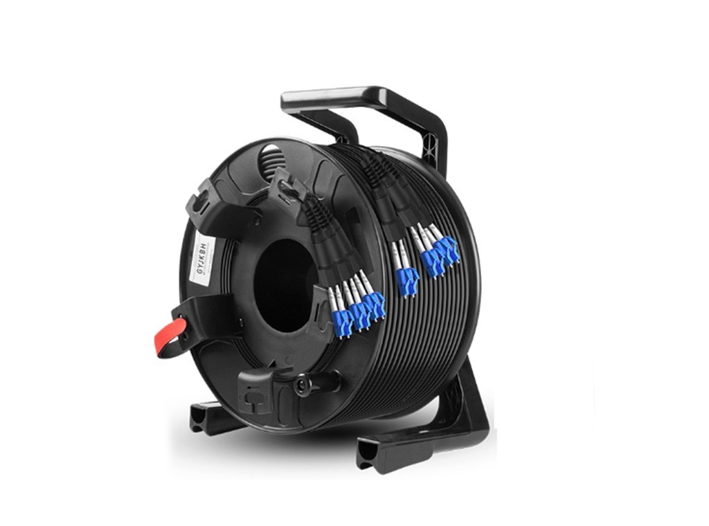 1000ft(305meters) Outdoor Armored Singlemode LC-LC 6 Strands with Fiber Reel