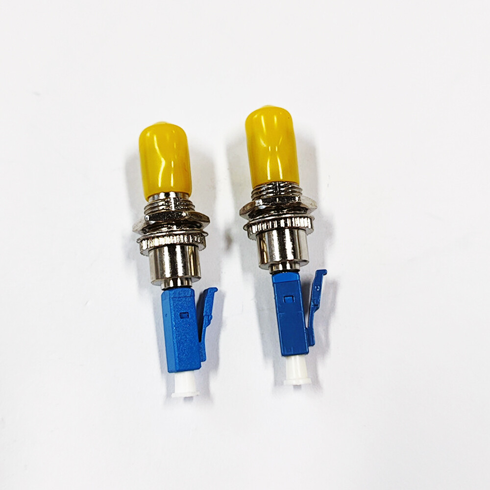 2PC ST/UPC Female to LC/UPC Male Adapter Fiber Optical Coupler Flange Converter