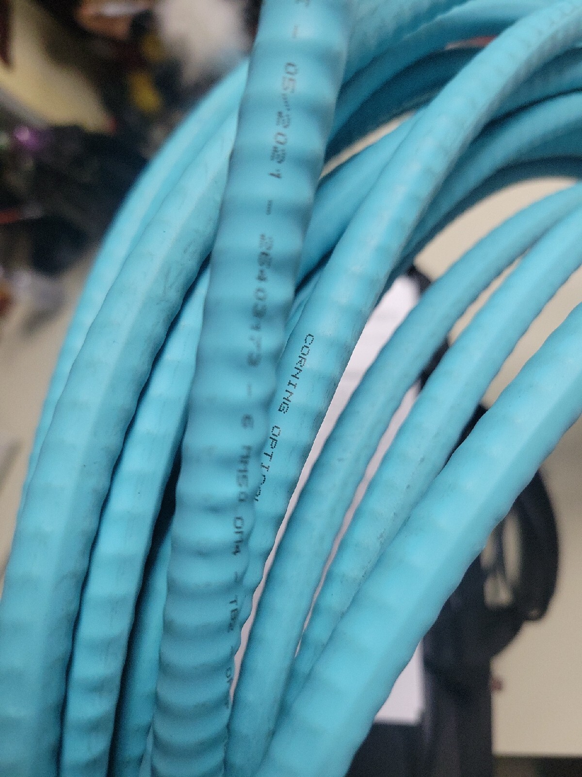 70 Feet Corning Interlocking Armored 12 Fiber Cable MIC Plenum 012T88-33190-A3