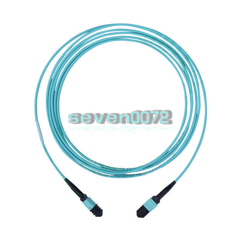 Multimode OM3 Fiber Patch Cord MPO/MTP Female Trunk Cable 12 Fibers Type A 10M