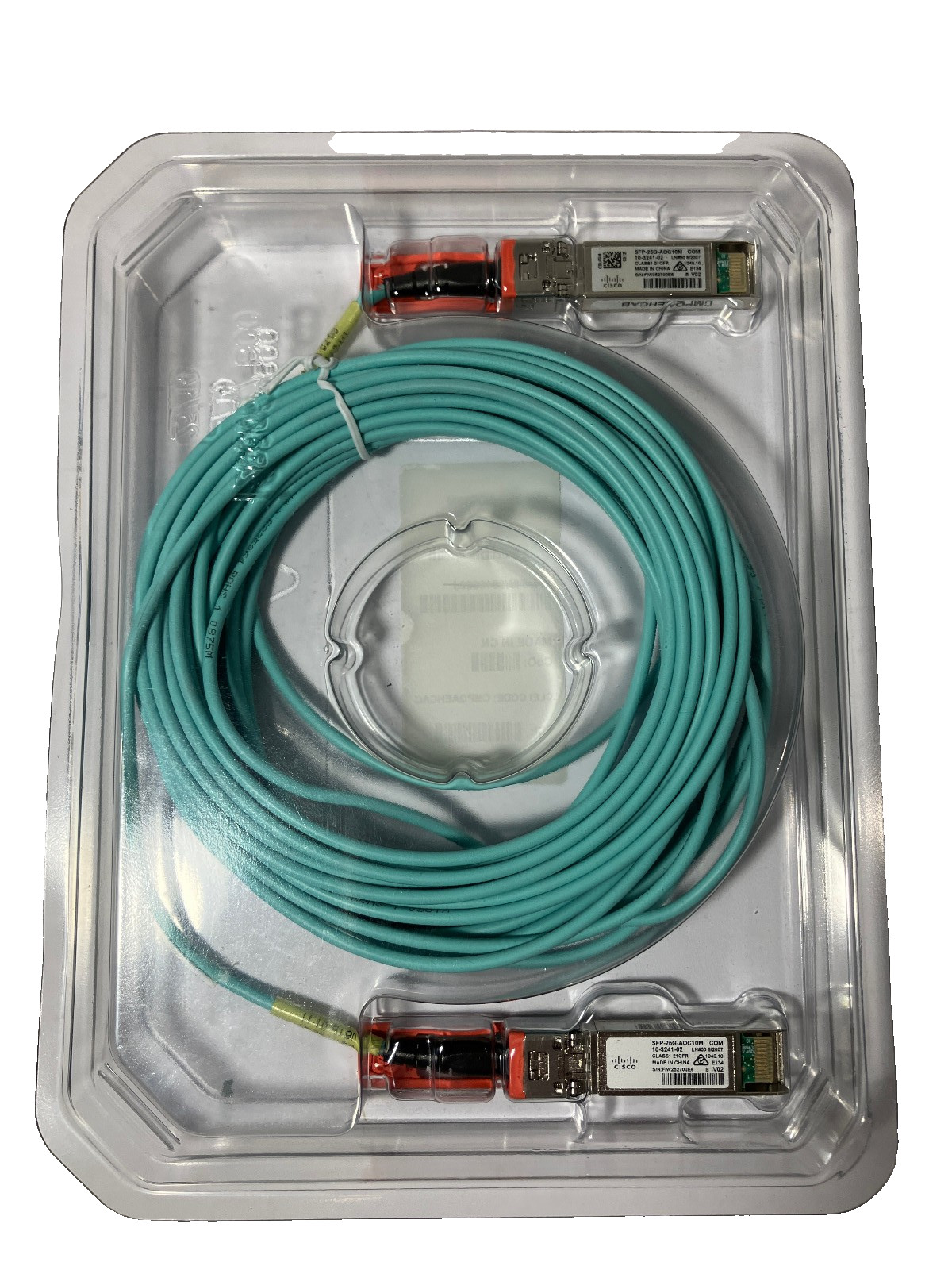 Cisco SFP-25G-AOC10M 10-3241-02 25G Base Active Optical Cable Genuine Hologram