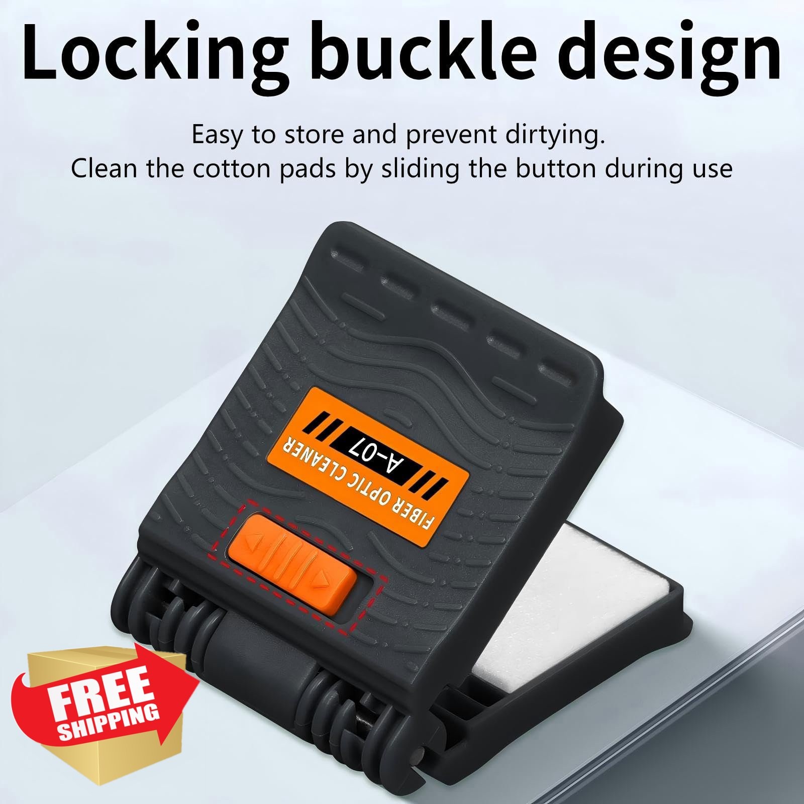 BautTat Fiber Optic Wiping Clip 3pk Black Grey Orange