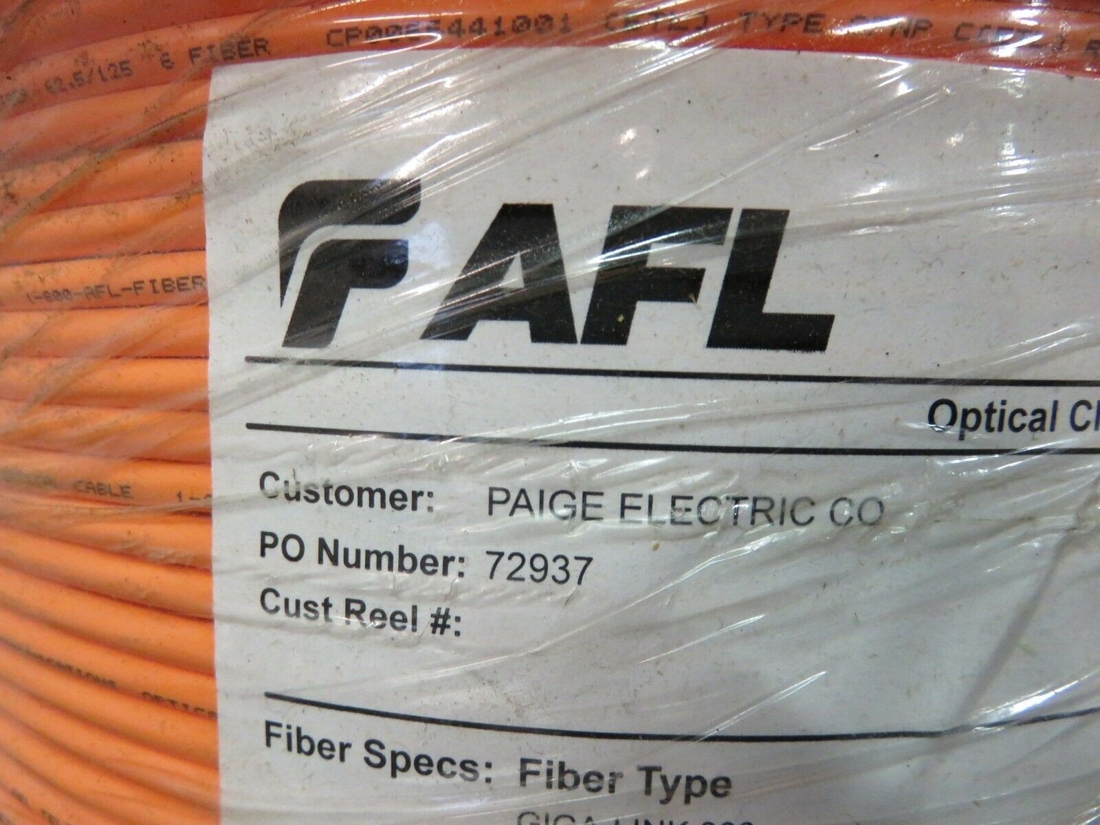AFL Fiber Optic Cable GIGA Link Wire 300 New Free Shipping