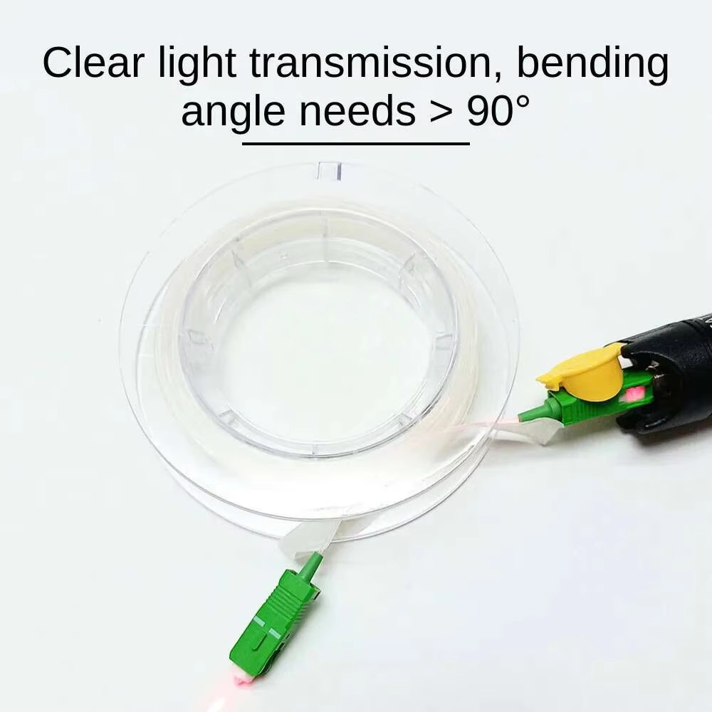 Indoor Transparent Fiber Optic Cable G657A2 SC UPC APC Invisible SM SX Jumper