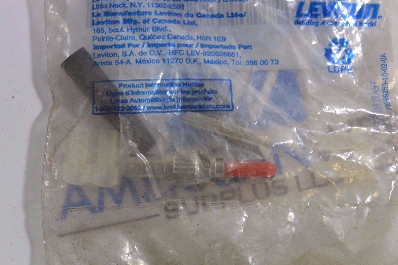 1 NEW Leviton 6LN03 Multimode Threaded Connector Fiber Patch
