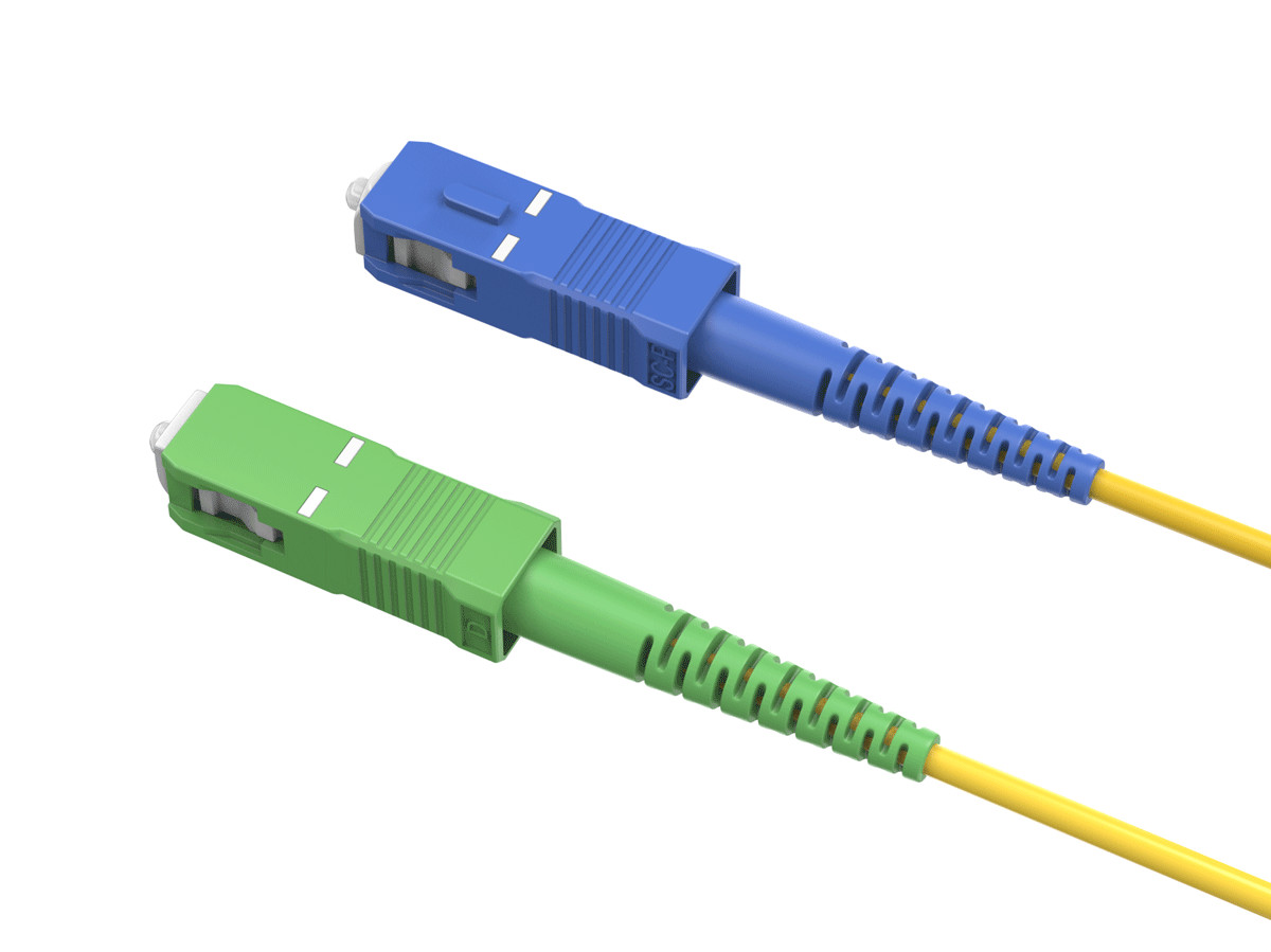 OS2 SC/UPC to SC/APC Simplex 9/125 Singlemode Fiber Optic Cable – 1/2/3/5m