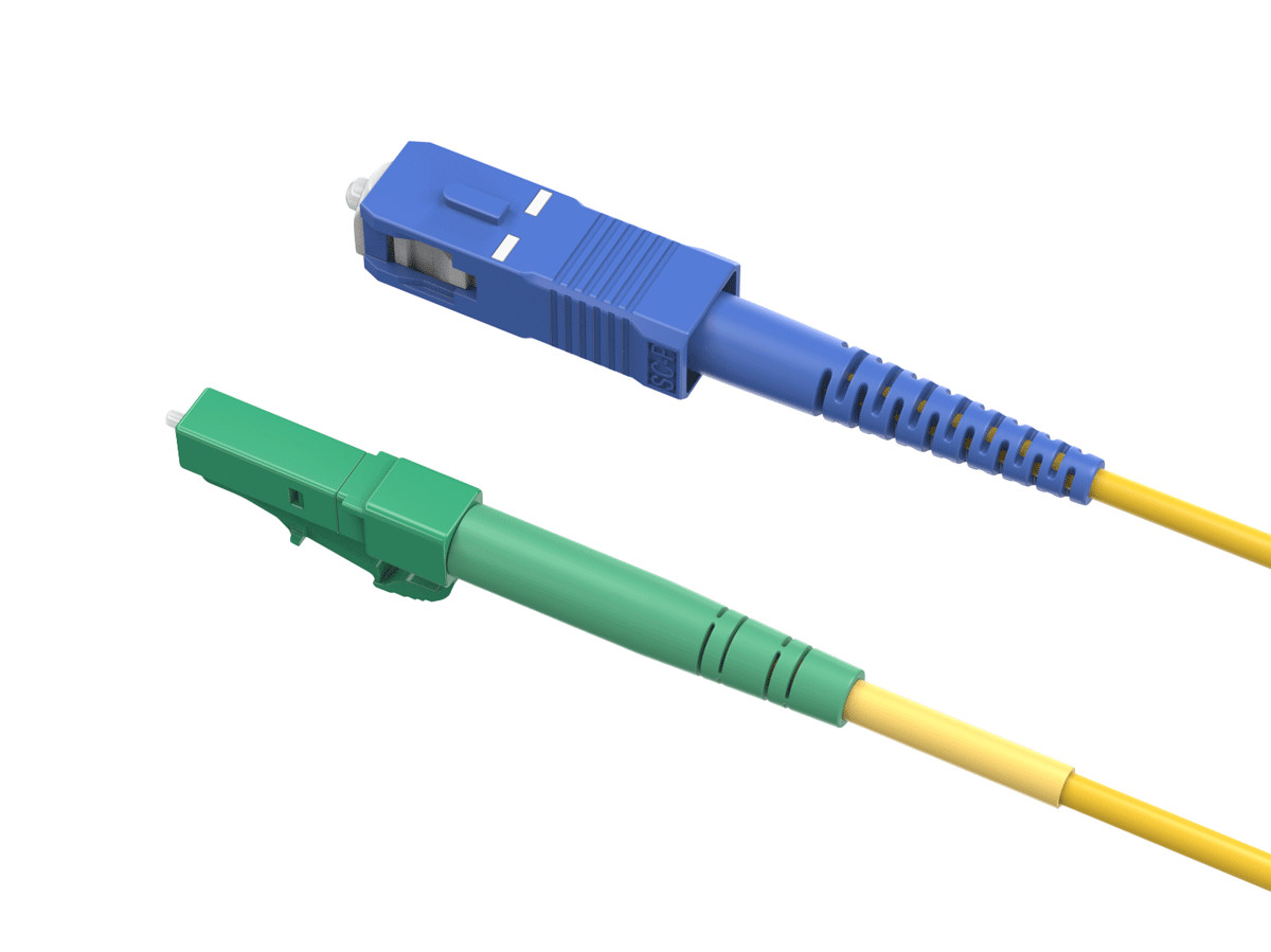 3m OS2 LC/APC TO SC/UPC Simplex Corning Fiber Optic Cable SingleMode 9/125 OF…