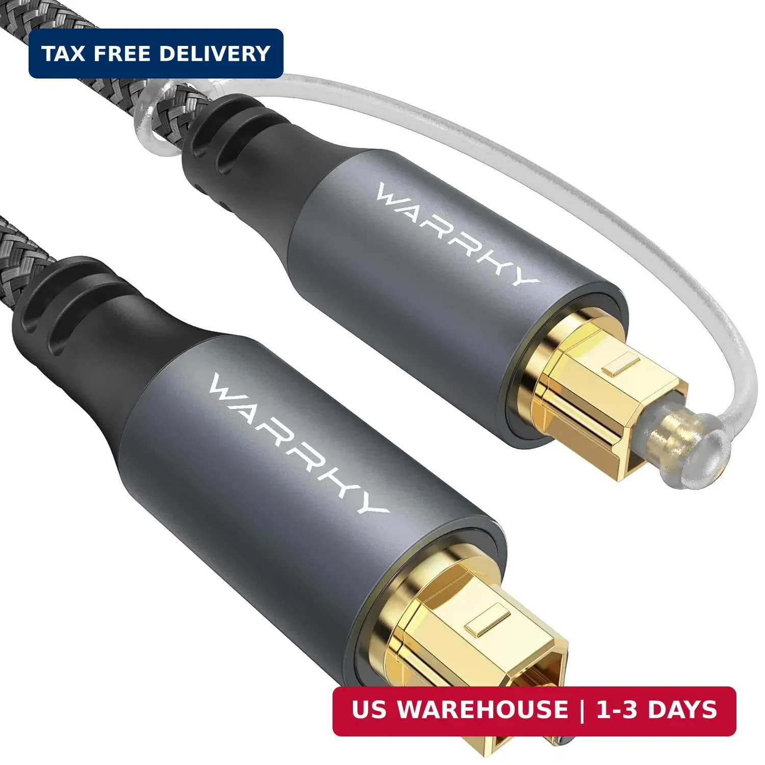 6Ft Optical Audio Cable for Soundbars, TVs, and Home Theater Systems