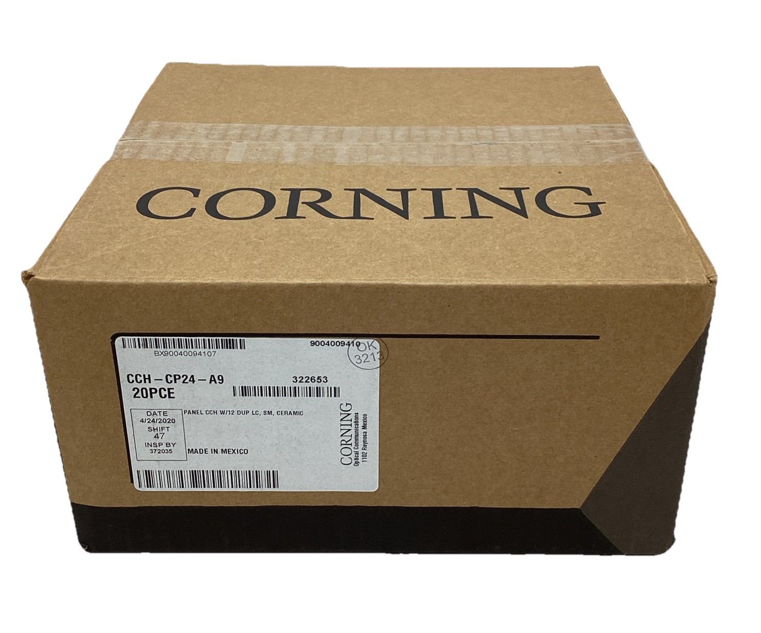 NEW (20 pcs) Corning CCH-CP24-A9 Fiber Optic Adapter Panel 12 LC Duplex – NIP