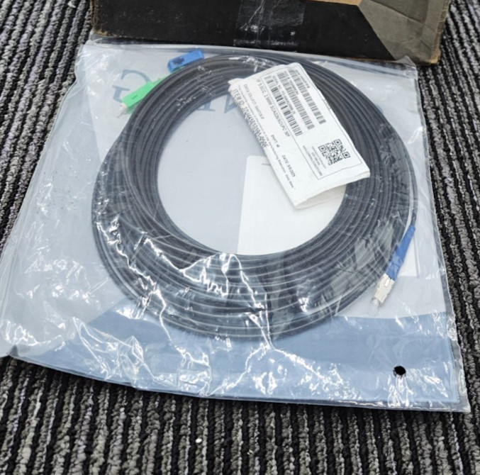 (QTY 5) Corning 37U445810191-050F 1F 5.0CC 2.9mm SCA326/SCUPC 50F Black Fiber