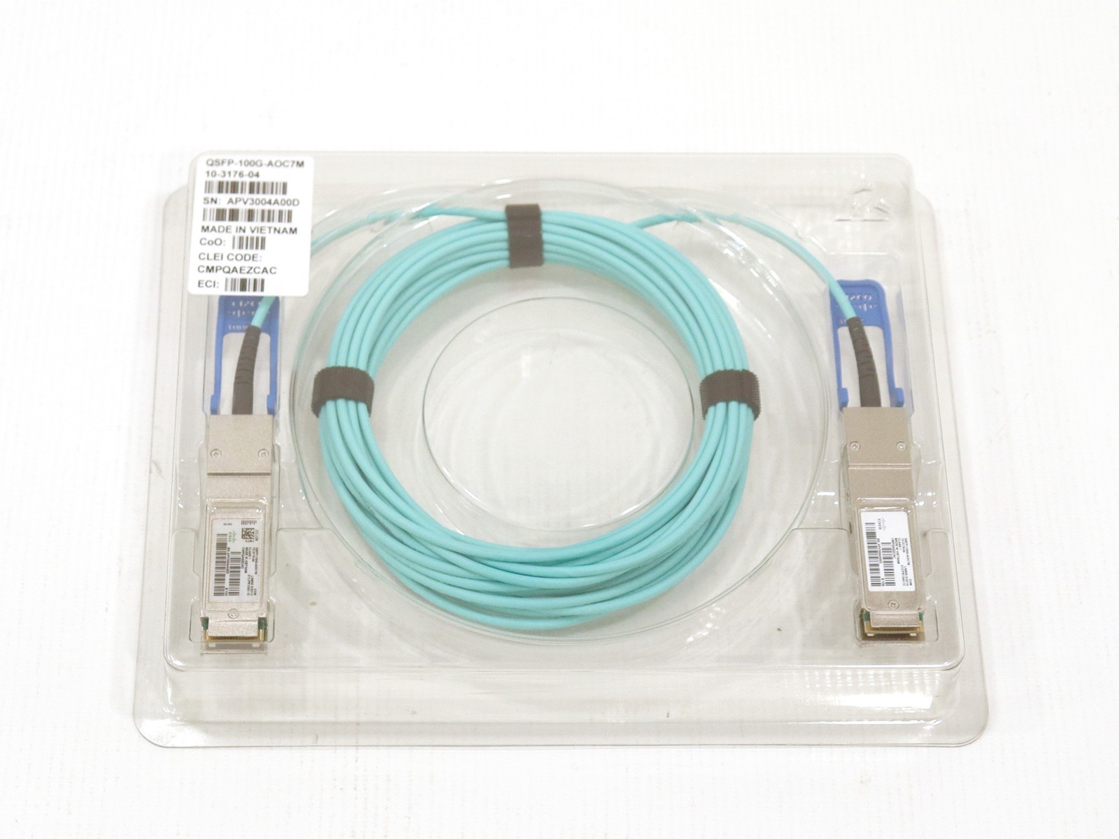 Cisco QSFP-100G-AOC7M 7m 100G QSFP28 MMF Active Optical Cable | 10-3176-04