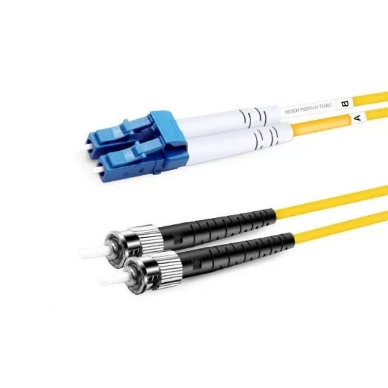 1M-20M LC UPC to ST UPC Duplex OS2 9/125 LSZH Single Mode Fiber Patch Cord